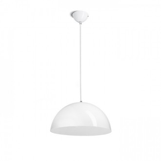 MONROE 40 závěsná lesklá bílá/bílá  230V LED E27 30W