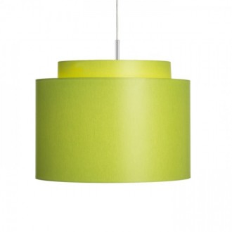DOUBLE 40/30 stínidlo Chintz limetková/bílé PVC max. 23W