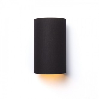 RON W 15/25 nástěnná  Polycotton černá/zlatá fólie 230V LED E27 15W