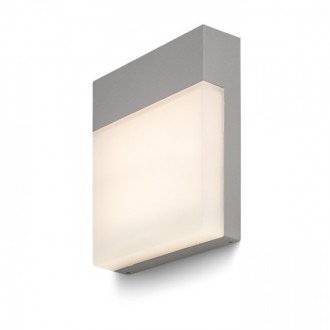 VERIA nástěnná stříbrnošedá 230V LED 6W 116° IP54 3000K