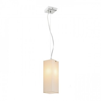 LUCIA 30x10 závěsná  satinované sklo/chrom 230V LED E27 15W