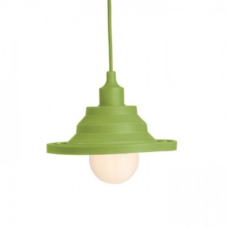 AMICI závěsná silikonová lampa zelená  230V LED E27 15W
