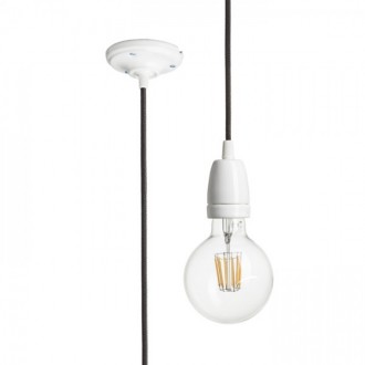 FABIO závěsná sada černá porcelán 230V LED E27 15W