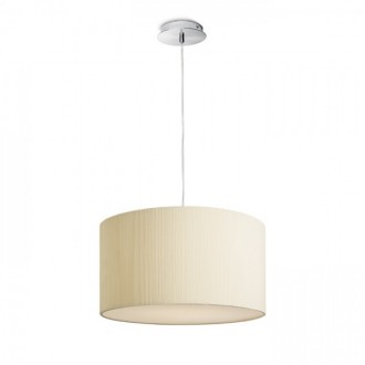 LALO 40 závěsná krémově bílá matný nikl 230V LED E27 3x15W