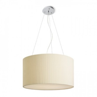 LALO 55 závěsná krémově bílá matný nikl 230V LED E27 3x15W