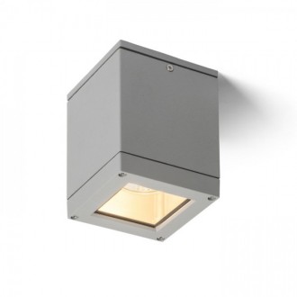 QUADRA M stropní stříbrnošedá  230V LED E27 8W IP54