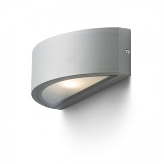 LESA nástěnná stříbrnošedá  230V LED E27 15W IP54