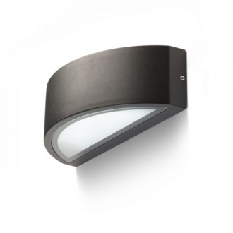 LESA nástěnná černá  230V LED E27 15W IP54