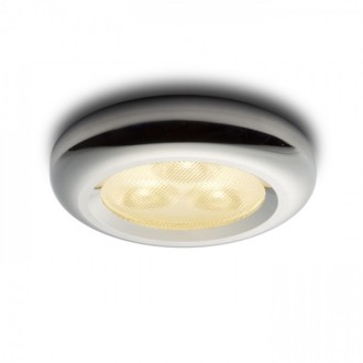 ESTA LED zápustná vč. driveru chrom 230V/350mA LED 3x1W 3000K