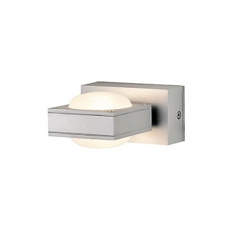 BULFLAT II nástěnná stříbrnošedá satinované sklo 230V/12V G4 20W IP44