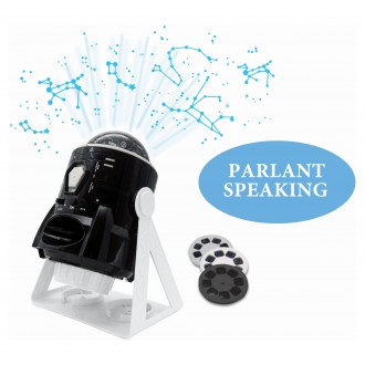 Francouzsko-anglický mluvící projektor planetária 360°