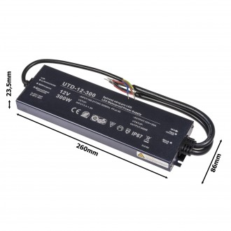 T-led LED zdroj 12V 300W UTD-12-300 Záruka 5 let Varianta: LED zdroj 12V 300W UTD-12-300 Záruka 5 let