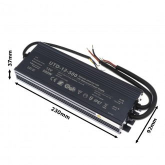 T-led LED zdroj 12V 500W UTD-12-500 Záruka 5 let Varianta: LED zdroj 12V 500W UTD-12-500 Záruka 5 let