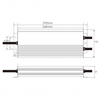 T-led LED zdroj 12V 600W SLIM-12V-600W Varianta: LED zdroj 12V 600W SLIM-12V-600W