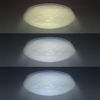 Solight LED stropní světlo Star, kulaté, 24W, 2400lm, dálkové ovládání, 37cm