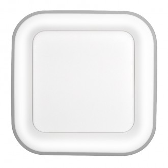 Solight LED stropní světlo čtvercové Treviso, 48W, 2880lm, stmívatelné, dálkové ovládání, šedá