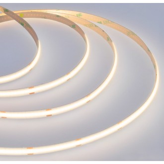 Solight LED COB pásek, sada s adaptérem, vypínač, 5m, 8W/m, 800lm/m, teplá bílá