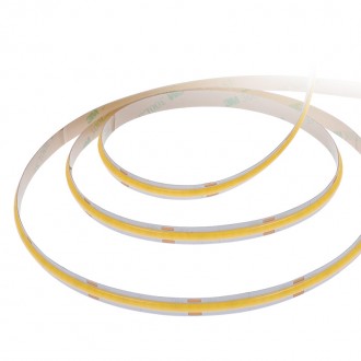 Solight LED COB pásek, sada s adaptérem, vypínač, 5m, 8W/m, 800lm/m, teplá bílá