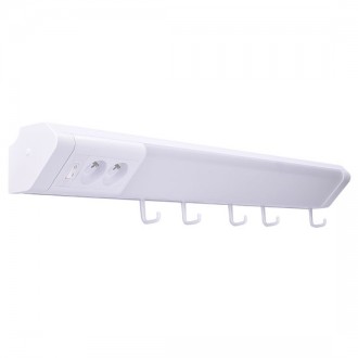 Solight LED kuchyňské svítidlo, 2x zásuvka, vypínač, 10W, 4100K, 51cm