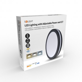 Solight LED osvětlení s nastavitelným výkonem a teplotou světla, 18/22/26W, max. 2210lm, 3CCT, IP65, 30cm