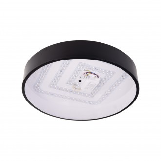 T-led SMART Tuya LED svítidlo RENDO 48W CCT kulaté černé Varianta: SMART Tuya LED svítidlo RENDO 48W CCT kulaté černé