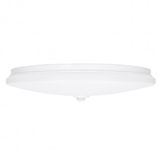 Solight LED stropní světlo PLAIN s PIR sensorem, 18W, 1260lm, 3000K, kulaté, 33cm