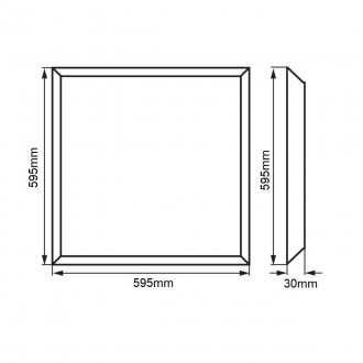 T-led LED panel BLP6060 40W 60x60cm Varianta: Studená bílá