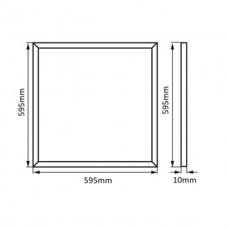 T-led LED panel ELP6060 48W 60x60cm Varianta: Studená bílá