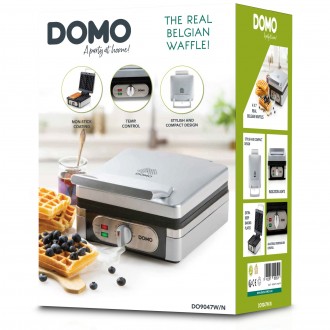 Vaflovač 4x7 s termostatem - DOMO DO9047W