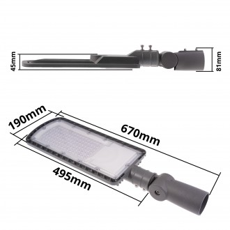 T-led LED veřejné osvětlení VO2 100W Varianta: Denní bílá