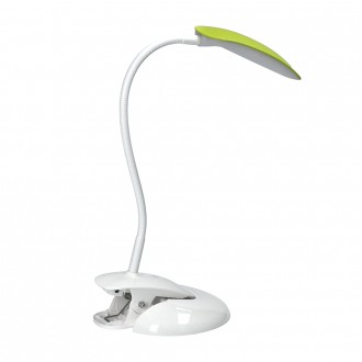 Solight LED stmívatelná lampička 2v1, podstavec i klip, 5W 4000K, 3 barevné kryty