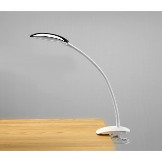 Solight LED stmívatelná lampička 2v1, podstavec i klip, 5W 4000K, 3 barevné kryty