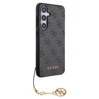 Guess 4G Charms Zadní Kryt pro Samsung Galaxy S24+ Grey