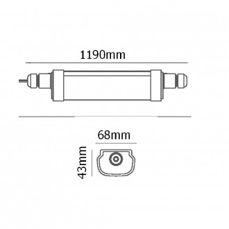 T-led - Prachotěsné svítidlo TRIPROOF TR120E 30W Varianta: Studená bílá