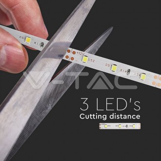 V-TAC LED pásek 4,2W-12V-IP21-SMD 3528-VT-3528 Barevná teplota (К): Teplá bílá 3000K VT-3528