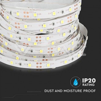 V-TAC LED pásek 4,2W-12V-IP21-SMD 3528-VT-3528 Barevná teplota (К): Teplá bílá 3000K VT-3528