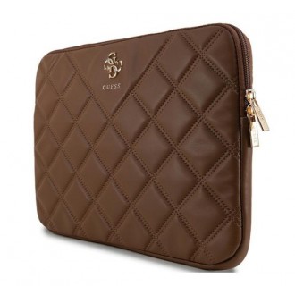 Guess Quilted 4G Computer Sleeve 14" Brown