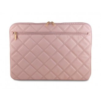 Guess Quilted 4G Computer Sleeve 16" Pink