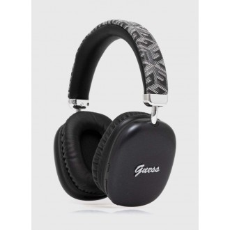 Guess Metal Script Logo Bluetooth Stereo Sluchátka Black