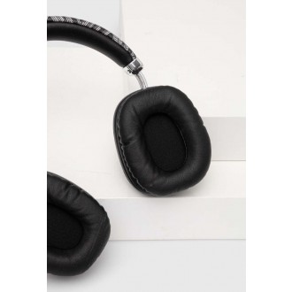 Guess Metal Script Logo Bluetooth Stereo Sluchátka Black