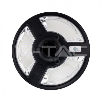 V-TAC LED solární zahradní světlo 10W pohybový senzor IP65 Funkce dálkového ovládání Barevná teplota (К): Denní bílá 4000K VT-65W