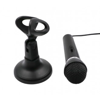 DeTech Mikrofon MC302, 3.5mm - Černá