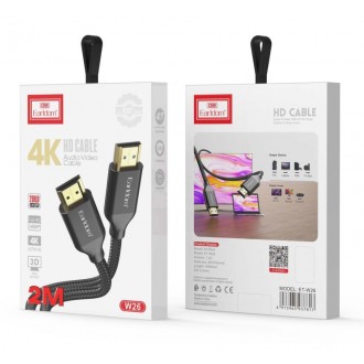 DeTech Kabel Earldom ET-W26 HDMI - HDMI, 4K, 3m - Černá