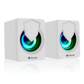 Kisonli L-1030 Reproduktory AUX, 2x2.5W - Bílá