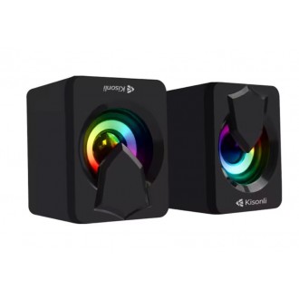 Kisonli L-1030 Reproduktory AUX, 2x2.5W - Černá