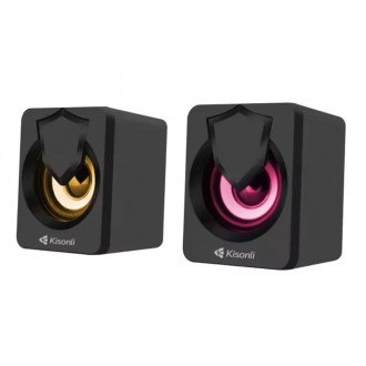 Kisonli L-1030 Reproduktory AUX, 2x2.5W - Černá