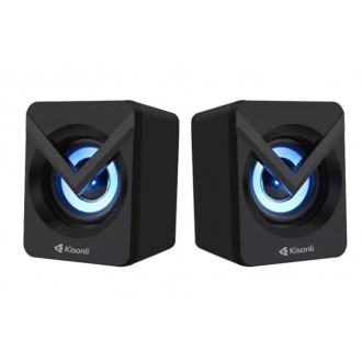 Kisonli L-1040 Reproduktory AUX, 2x2.5W - Černá