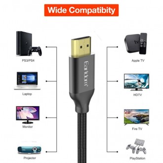 DeTech Kabel Earldom ET-W26 HDMI - HDMI, 4K, 5m - Černá