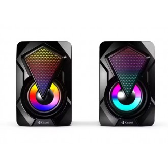 Kisonli L-9090 Reproduktory AUX, 2x3W - Černá