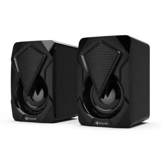 Kisonli L-9090 Reproduktory AUX, 2x3W - Černá